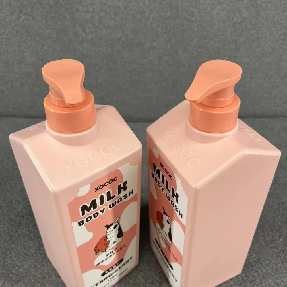 2x XOCOC K-Beauty Strawberry Milk Body Wash JUMBO SIZE 33.8 oz‎ each bottle NEW